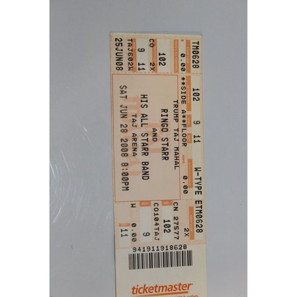 Ringo From The Beatles All Starr Band from 2008 Includes Program and Ticket Stub - Picture 3 of 4